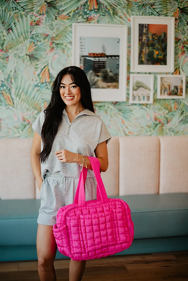 Katydid Quilted Weekend Duffel Bag