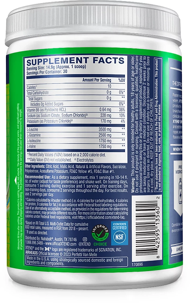 Scivation Xtend Original Freedom Ice BCAA Supplement