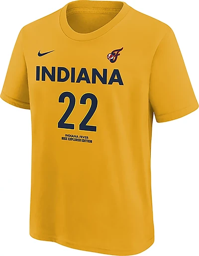Nike Youth Indiana Fever Caitlin Clark #22 Pre Season Player Name & Number Short Sleeve T-shirt