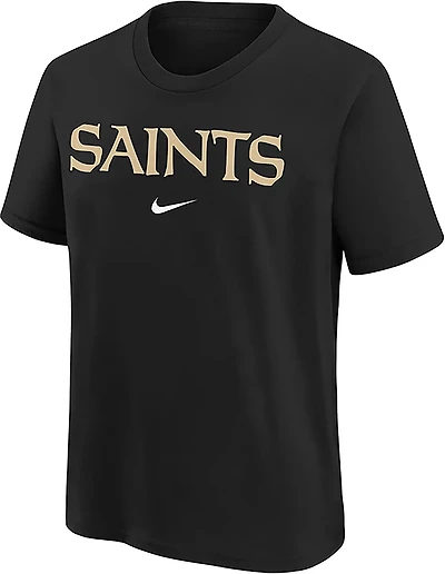 Nike Youth New Orleans Saints Team Wordmark Short Sleeve T-shirt