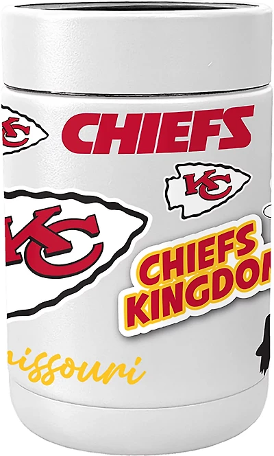 Logo Brands Chiefs Native Powder Coat Can Coolie