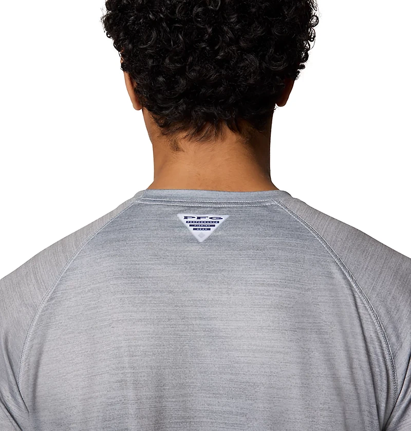 Columbia Sportswear Men's Texas A&M University Collegiate PFG Terminal Tackle Heather Long Sleeve Graphic T-shirt