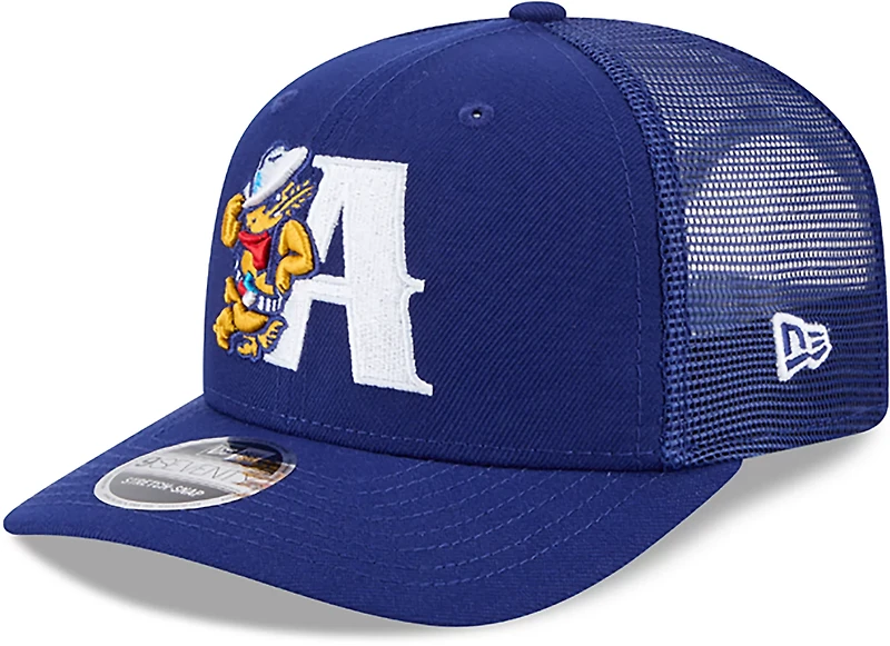 New Era Men's Amarillo Sod Poodles Evergreen Basic Mesh Back 9SEVENTY Cap