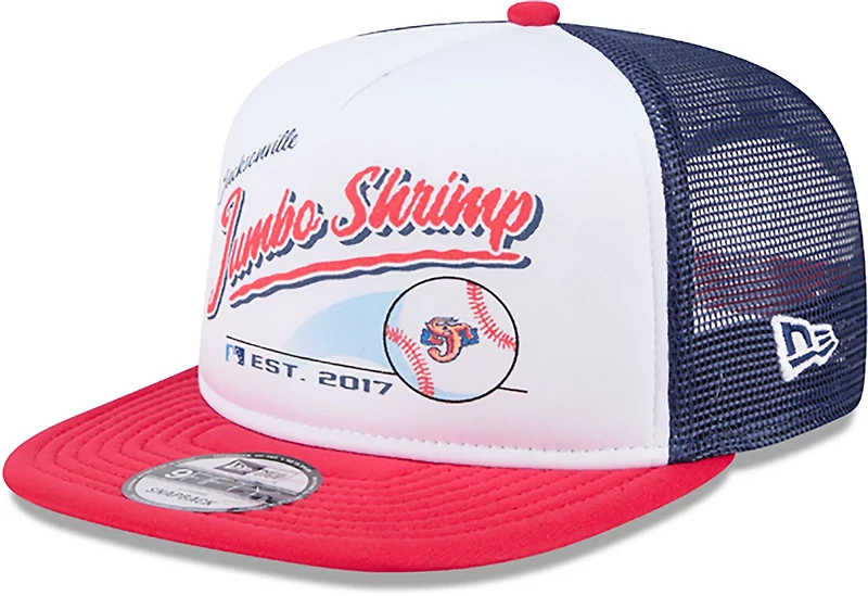 New Era Men's Jacksonville Jumbo Shrimp Retro Script 9FIFTY Cap