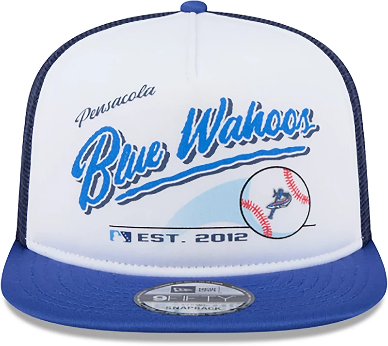 New Era Men's Pensacola Blue Wahoos Retro Script 9FIFTY Cap