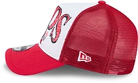 New Era Adults' Cincinnati Reds Distressed 9FORTY A-Frame Trucker Cap