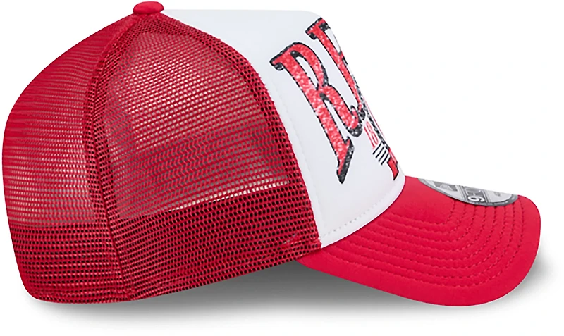 New Era Adults' Cincinnati Reds Distressed 9FORTY A-Frame Trucker Cap