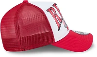 New Era Adults' Cincinnati Reds Distressed 9FORTY A-Frame Trucker Cap