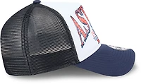 New Era Adults' Houston Astros Distressed 9FORTY A-Frame Trucker Cap