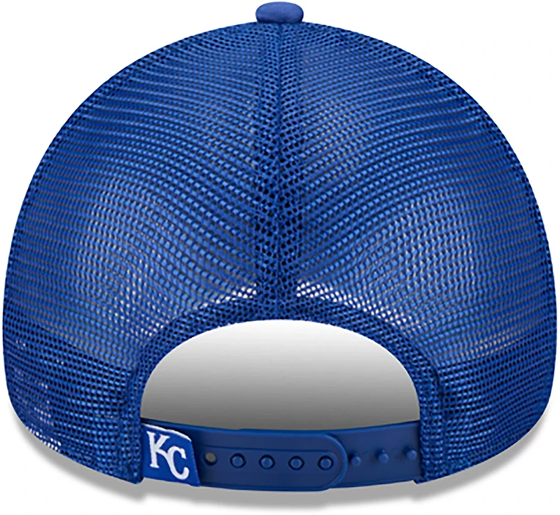 New Era Adults' Kansas City Royals Distressed 9FORTY A-Frame Trucker Cap