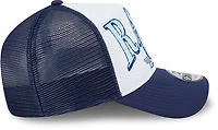 New Era Adults' Tampa Bay Rays Distressed 9FORTY A-Frame Trucker Cap