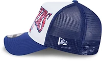 New Era Adults' Texas Rangers Distressed 9FORTY A-Frame Trucker Cap