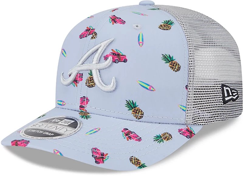 New Era Men's Atlanta Braves Pineapple Pattern 9SEVENTY Cap
