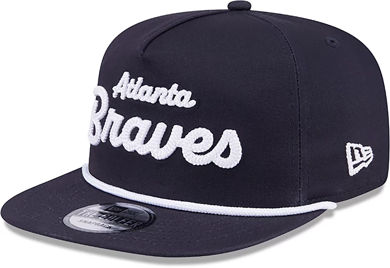 New Era Adults' Atlanta Braves Team Text Golfer Cap