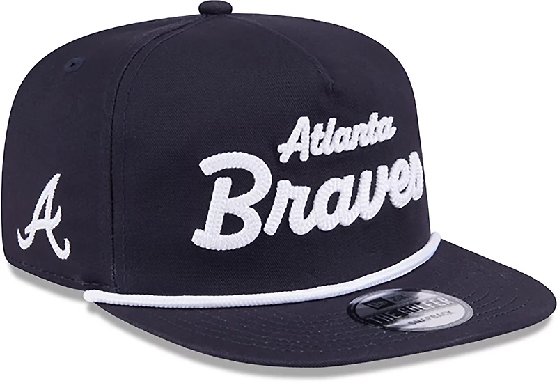 New Era Adults' Atlanta Braves Team Text Golfer Cap