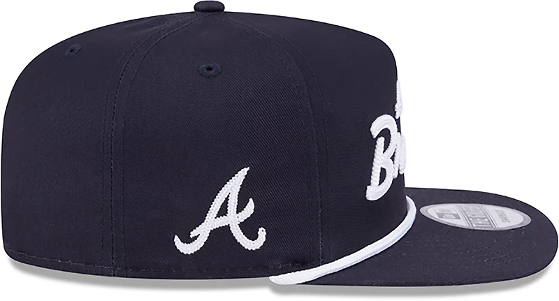 New Era Adults' Atlanta Braves Team Text Golfer Cap