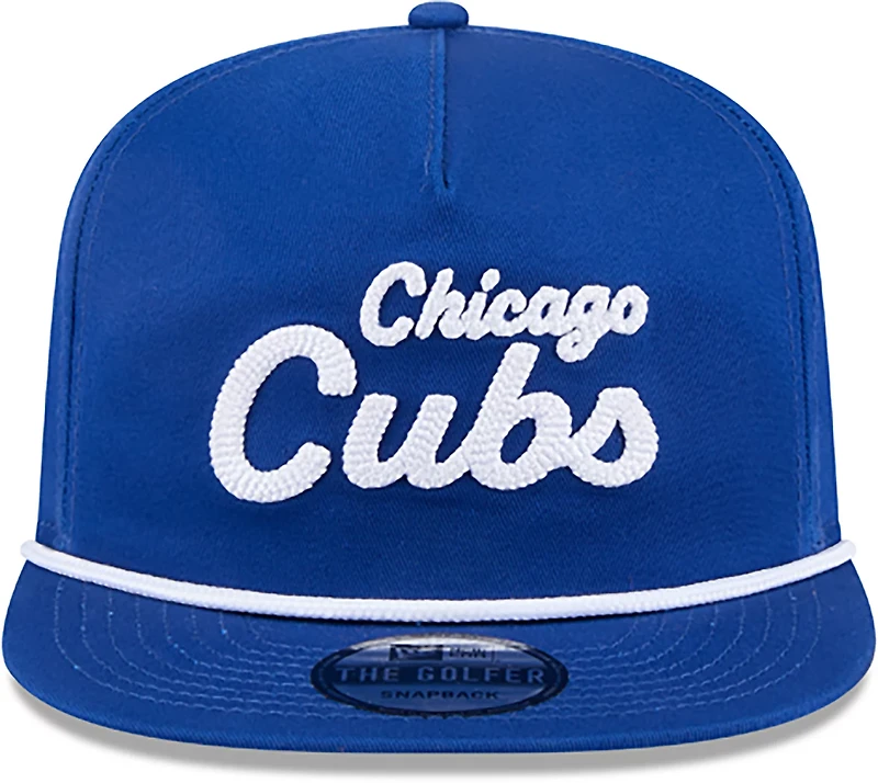 New Era Adults' Chicago Cubs Team Text Golfer Cap