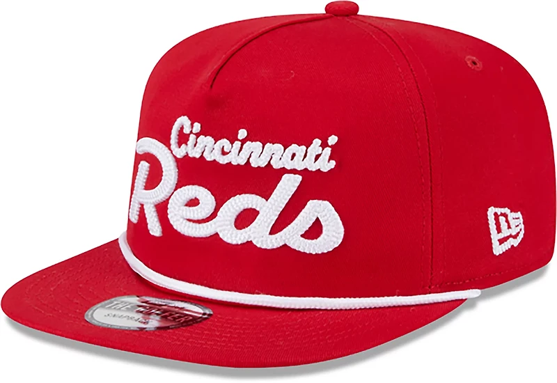 New Era Adults' Cincinnati Reds Team Text Golfer Cap