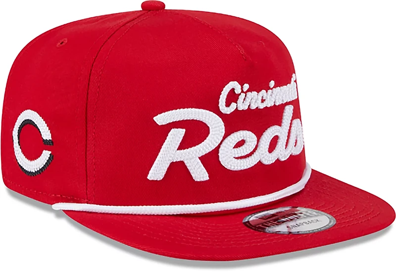 New Era Adults' Cincinnati Reds Team Text Golfer Cap