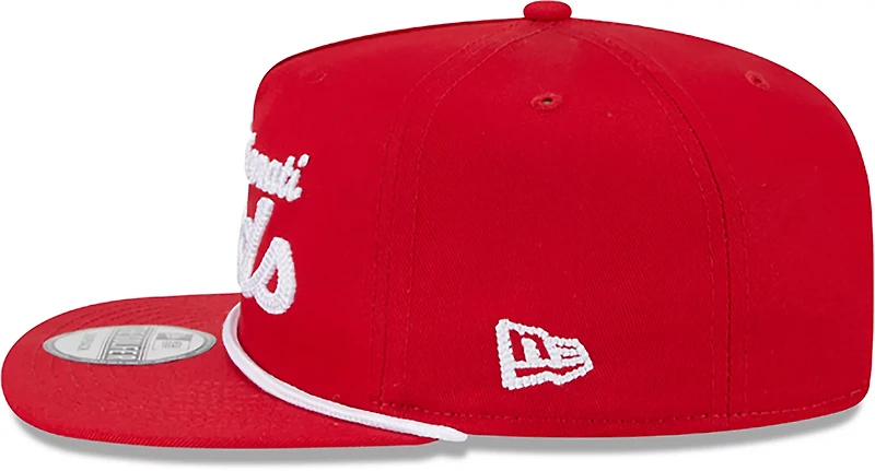 New Era Adults' Cincinnati Reds Team Text Golfer Cap