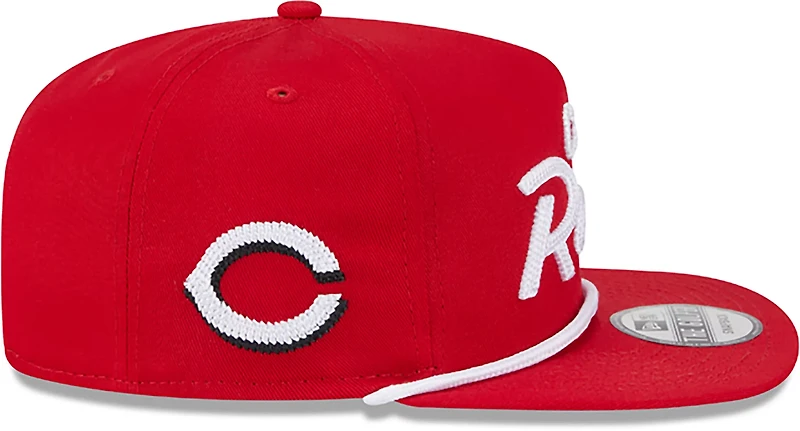 New Era Adults' Cincinnati Reds Team Text Golfer Cap
