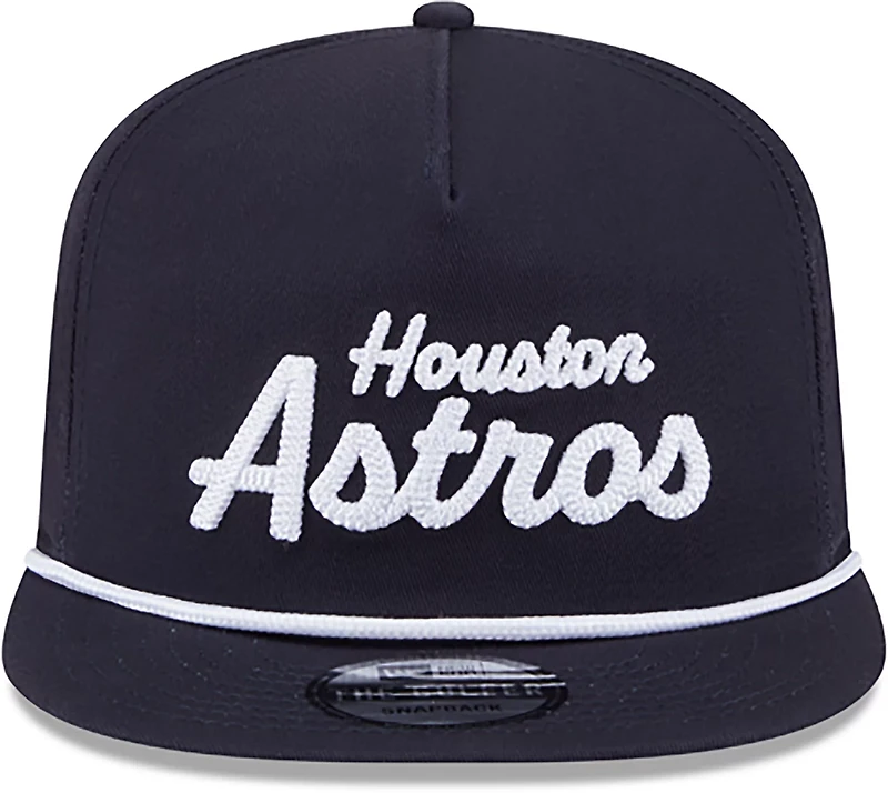 New Era Adults' Houston Astros Team Text Golfer Cap