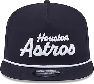 New Era Adults' Houston Astros Team Text Golfer Cap