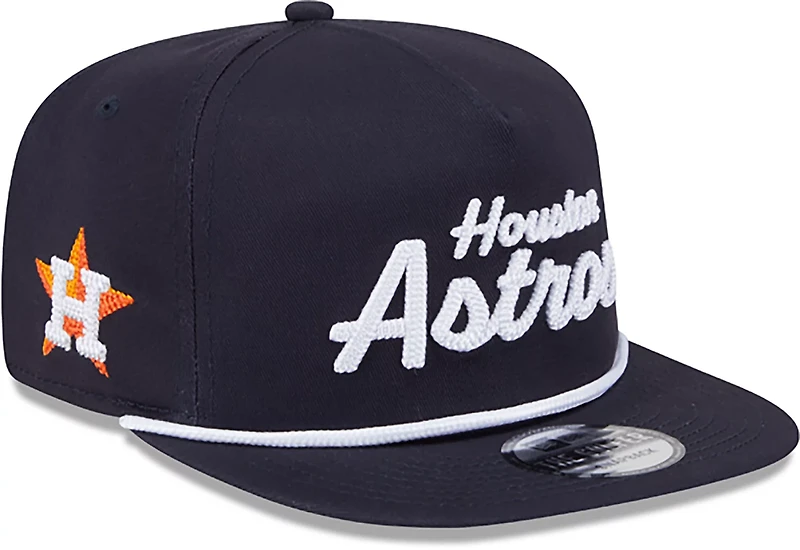 New Era Adults' Houston Astros Team Text Golfer Cap