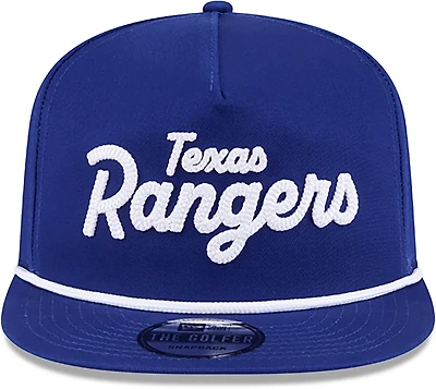 New Era Adults' Texas Rangers Team Text Golfer Cap