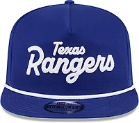 New Era Adults' Texas Rangers Team Text Golfer Cap