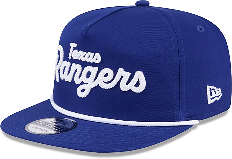 New Era Adults' Texas Rangers Team Text Golfer Cap