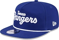 New Era Adults' Texas Rangers Team Text Golfer Cap