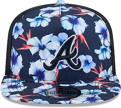 New Era Atlanta Braves Adults' Floral Pattern Golfer Cap