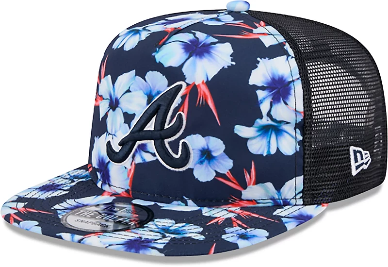 New Era Atlanta Braves Adults' Floral Pattern Golfer Cap