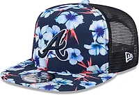 New Era Atlanta Braves Adults' Floral Pattern Golfer Cap