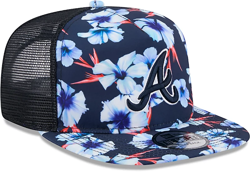 New Era Atlanta Braves Adults' Floral Pattern Golfer Cap