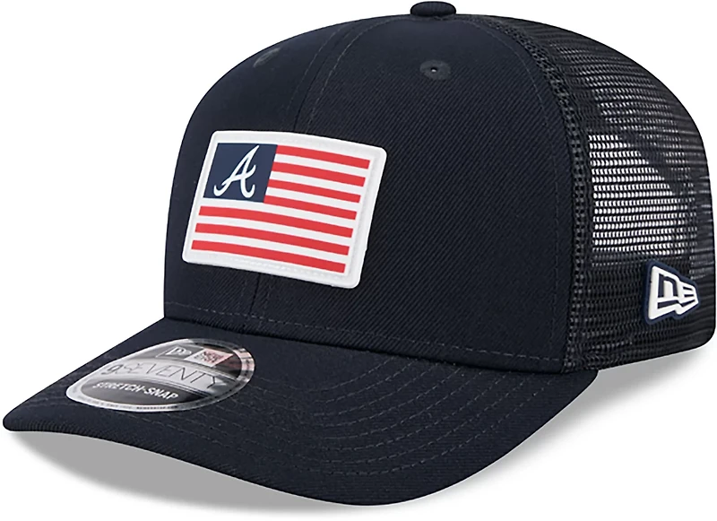 New Era Adults' Braves OTC Patch Flag 9SEVENTY Cap