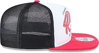 New Era Adults' Cincinnati Reds Retro Script 9FIFTY A-Frame Trucker Cap