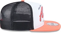 New Era Adults' Houston Astros Retro Script 9FIFTY A-Frame Trucker Cap