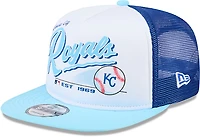 New Era Adults' Kansas City Royals Retro Script 9FIFTY A-Frame Trucker Cap