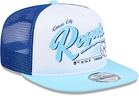 New Era Adults' Kansas City Royals Retro Script 9FIFTY A-Frame Trucker Cap