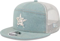 New Era Men's Houston Astros Split Panel Denim 9FIFTY Cap