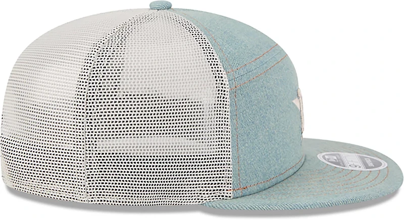 New Era Men's Houston Astros Split Panel Denim 9FIFTY Cap