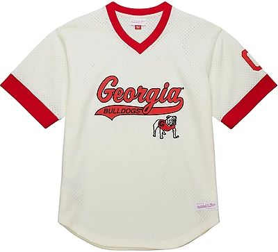 Mitchell & Ness Men's Georgia Extra Inning Vintage Logo Baseball Jersey