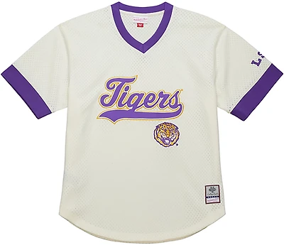 Mitchell & Ness Men's LSU Extra Inning Vintage Logo Baseball Jersey
