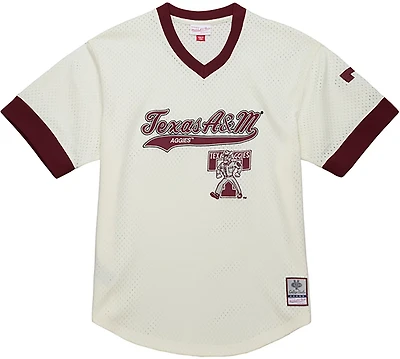 Mitchell & Ness Men's Texas A&M Extra Inning Vintage Logo Baseball Jersey