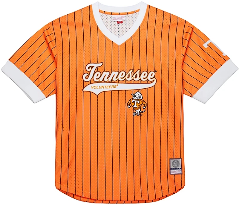Mitchell & Ness Men's Tennessee Double Play Primary Logo Baseball Jersey