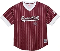 Mitchell & Ness Men's Texas A&M Double Play Primary Logo Baseball Jersey