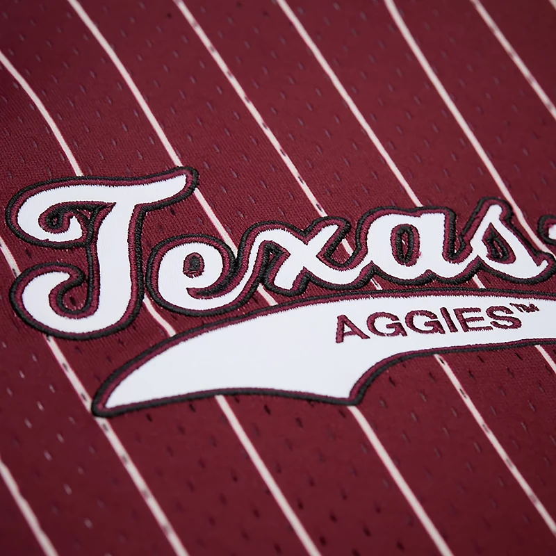 Mitchell & Ness Men's Texas A&M Double Play Primary Logo Baseball Jersey