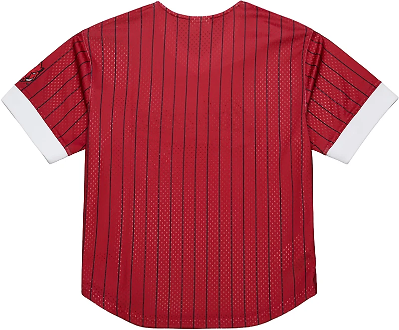 Mitchell & Ness Men's Arkansas Double Play Primary Logo Baseball Jersey
